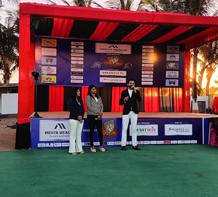 Sponsors at the Surat 2020 Cricket Tournament
